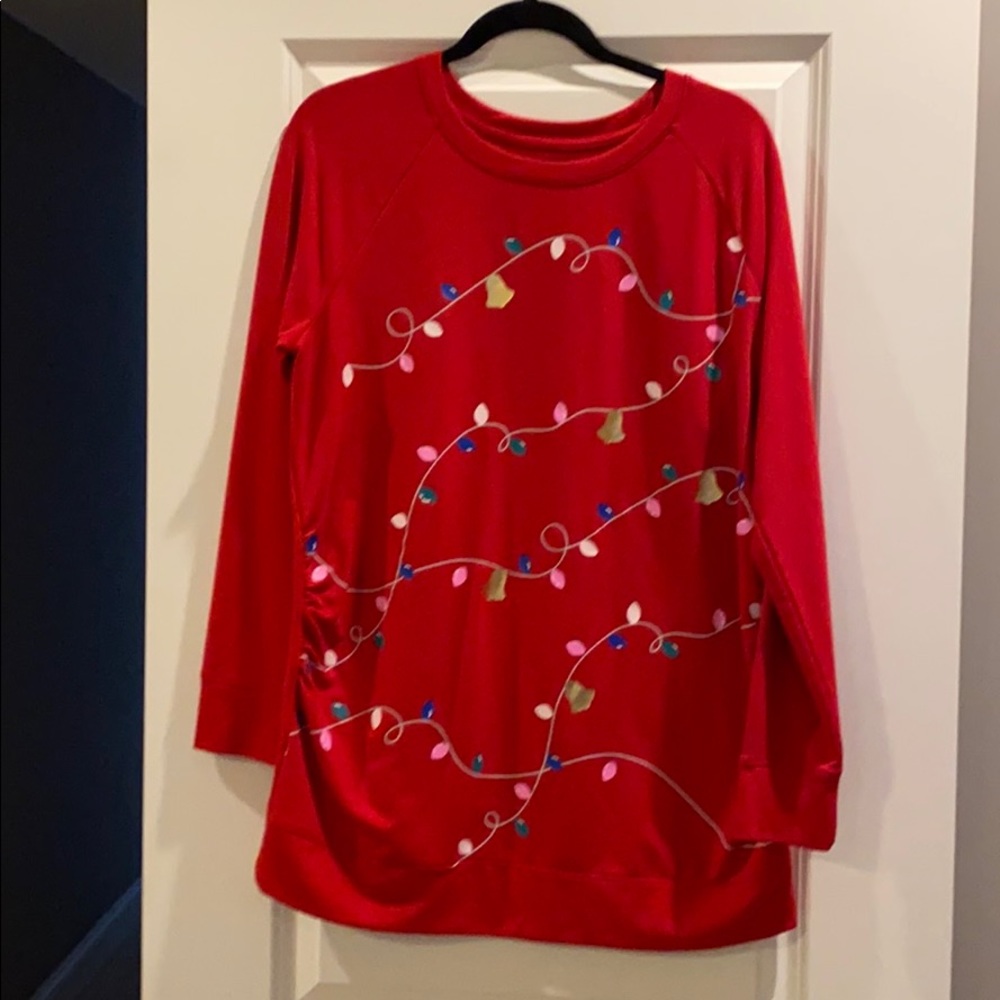 Maternity holiday shirt